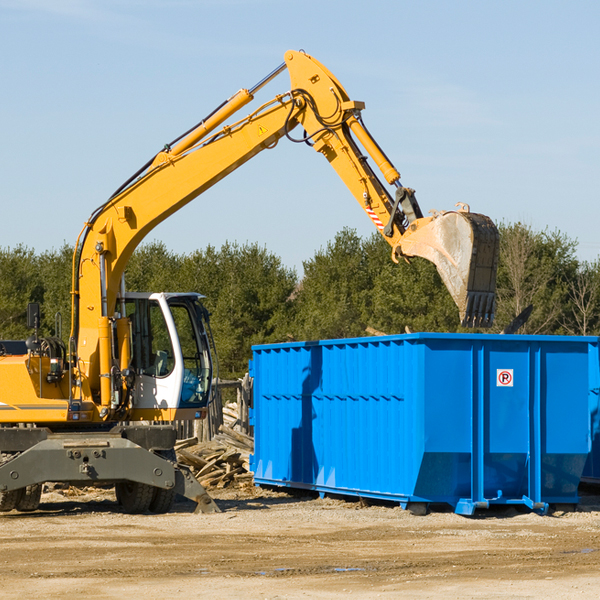 what size residential dumpster rentals are available in Duxbury VT